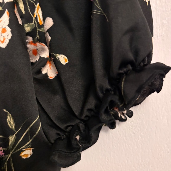 Inspired Hearts Romper Black /multi Short Puffer Sleeves large Pull On - Picture 6 of 14